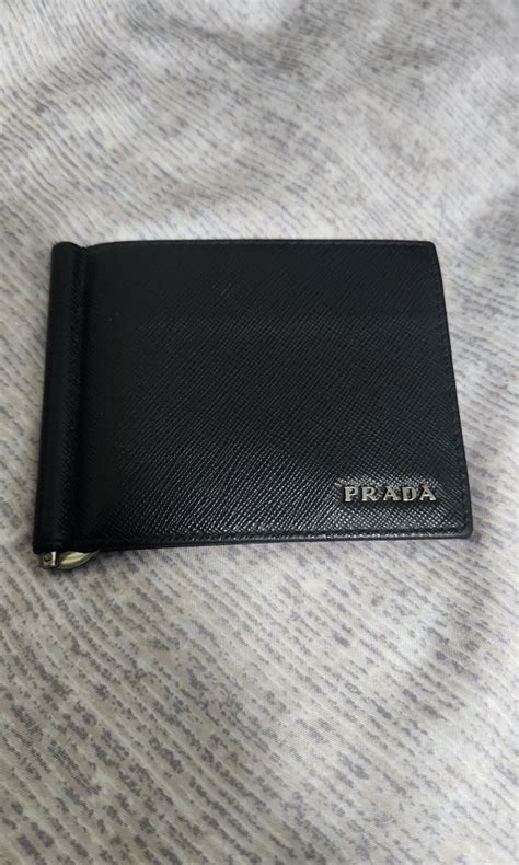 prada money clip card holder